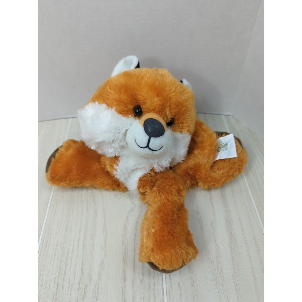 Noah's Ark Animal Workshop Plush red fox UNSTUFFED zipper back orange white